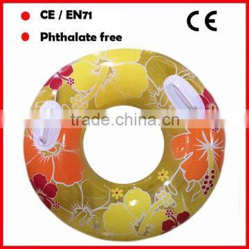 PVC adults Pool swimming rings with 2 handles