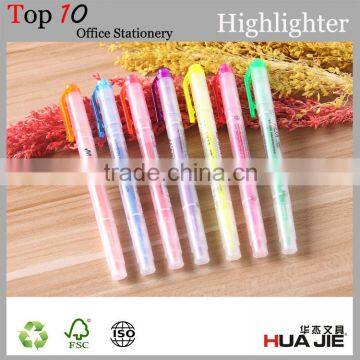 Double-end 7 color choices thick multi color marker pen