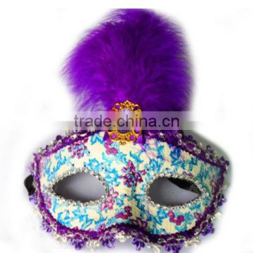 fashion beautiful mask party with feather for halloween MK-1017