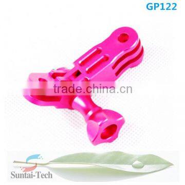 High Quality Go pro CNC Straight joint with screw for GoPros accessories 4 3+/3/2/1, SJ4000, SJCAM, SJ5000 accessories GP122