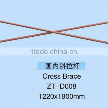Corss Brace of Frame System Scaffolding Ladder Frame H and Door Frame Scaffolding ZT-D008