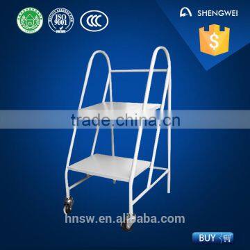 Factory direct sell steel library book ladder trolley