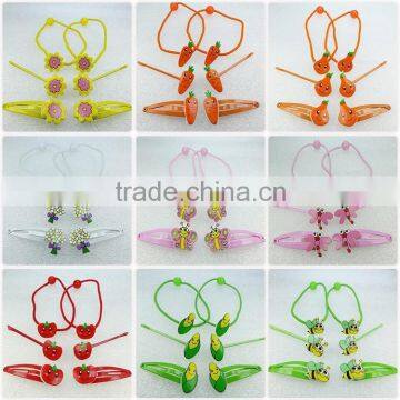 Latest Design Low Price 2 Pcs Hair Clips 2 Pcs Elastic Bands 2 Pcs Bobby Pins Barrettes Wholesale Plastic Barrettes photo-5