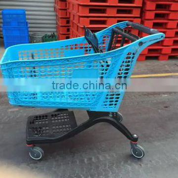 Pure Plastic Hot Sale bags Shopping cart with chair