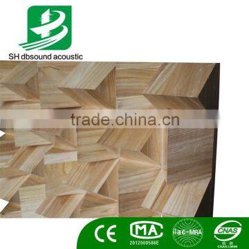 Wooden 3D Triangle Acoustic Diffuser Panel photo-3