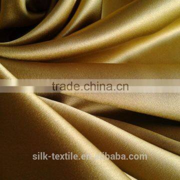 beauty colour heavy silk crepe satin fabric for fashion wedding dress