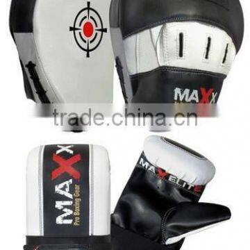 NEW REX LEATHER CURVED FOCUS PADS BOXING PUNCH BAGS