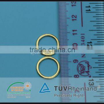 Metal bra ring strap adjuster in gold color