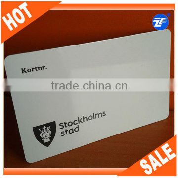 ISO standard size clear hard plastic cards printing