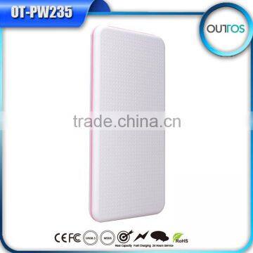 6000mah slim portable power bank for iphone samsung