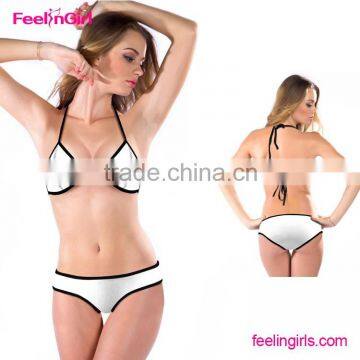 Plus size white latest sexy girls swimwear                        
                                                                                Supplier's Choice