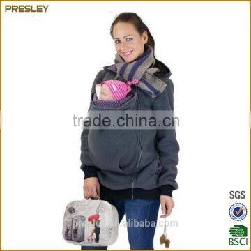 High quality dark gray factory price baby carrier women hoodie jackets from China