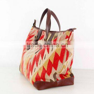 Large Overnight Luggage - Weekender Bag - Carpet Bag- Tapestry Bag - Kilim Bag - Kilim Luggage