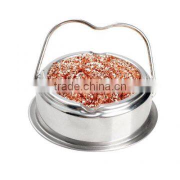 Stainless Steel Solder Soldering Iron Tip Cleaner Tool with Wire Sponge