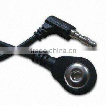 Medical Banana Plug to Snap Cable