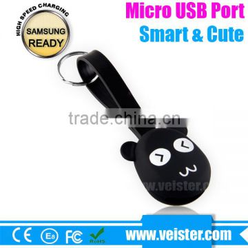 Low price Promotion Micro USB Cable with cartoon design for sumsung HTC LG