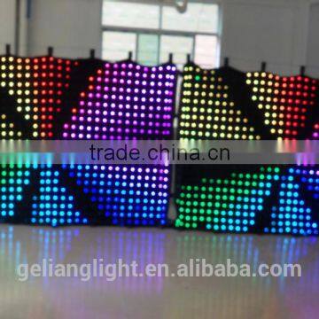 Flexible soft curtain wall decoration / video led curtain screen