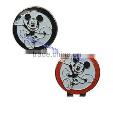 New Strong Magnetic golf hat cap clip with micky house golf ball marker