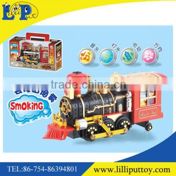 B/O universal train toy with smoke