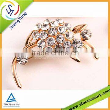 fashion crystal diamond brooches for wedding invitation