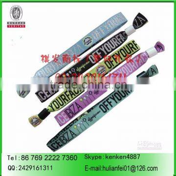 350*15mm colorful woven wristband