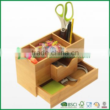 Fuboo Delicate Bamboo desktop stationery bamboo desk organizer