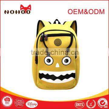 High Quality Material Waterpoof Neoprene Kids Backpack Monster Children Bag Boys Girls Toddlers Daily Backpacks
