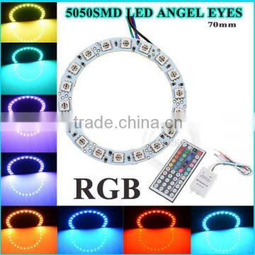 New technology Auto RGB SMD for cars suv trucks multi color rgb smd angel eyes car halo light angel eye