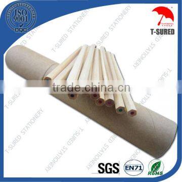 7 Inches Hexagonal Natural Wooden Color Pencil Set In Kraft Paper Tube photo-5