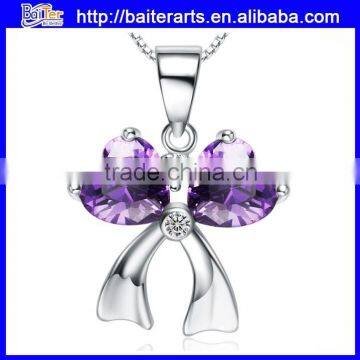 Elegant butterfly knot 925 sterling silver butterfly shape pendant