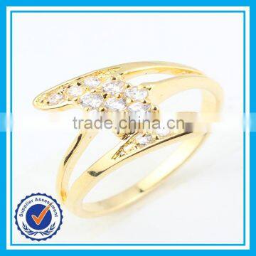 2015 yiwu wholesale gold rings jewelry rhodium ring