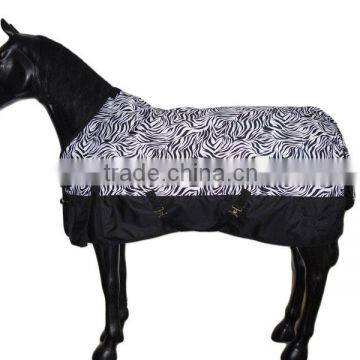 Waterproof Zebra Printing Horse Blanket Patterns