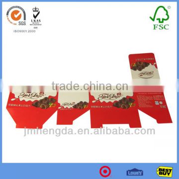 Flat Packing Foldable Lock Bottom Foodboxes For Chocolates