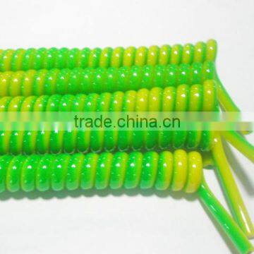 Colored PUR flexible Copper Spiral Cable made in China OEM