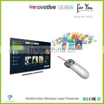 Factory Price Delxue Multimedia 6D Gyroscope Remote Control 2.4G Wireless Air Mouse Laser Presenter photo-3