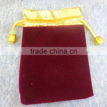 Professional velvet drawstring bag with aglets china supplier                        
                                                                                Supplier's Choice