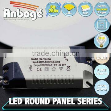 New Warm white/White/Netural white ultra thin high brightness Dimmable 15w round panel led light