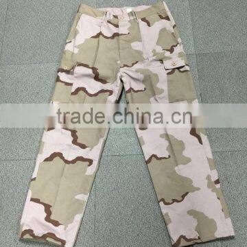 TC drill cotton polyester blend woodland camouflage fabric 230gsm