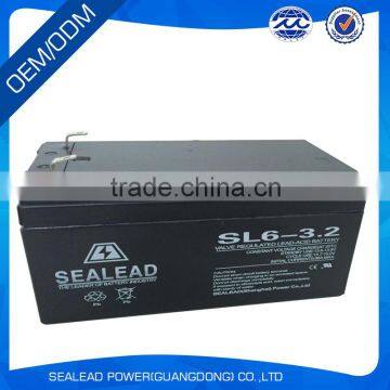 high quality maintenance free VRLA 6v 3.2Ah battery for sprayer