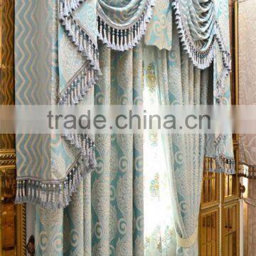 Latest Designs of luxury window curtains valances jacquard curtain