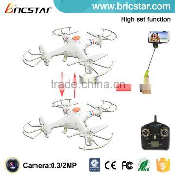 High set function 2.4G rc quadcopter with hd camera and lcd controller made in china.