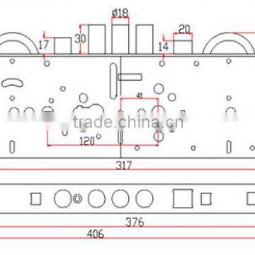 Real Factory High Security Standard Home Door Lock Body photo-4