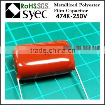 CL21 MEF Metallized Polyester Film Capacitor 474K 250V Capacitors