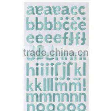 Wholesale custom adhesive corrugated alphabet sticker