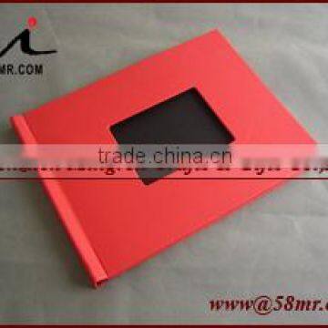 Leather Fabric Cloth Document File Book Folder Clip Holder Cover photo-4