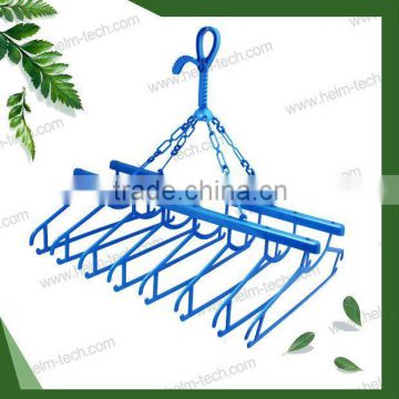 Plastic clothes combination hanger