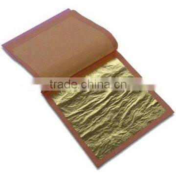22 Karat Genuine Gold Leaf, Double Weight (160 G), 8 cm X 8 Cm, Book of 25 Leaves