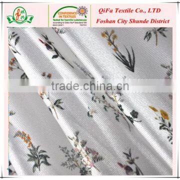 women's stretch floral printed satin fabric for sale