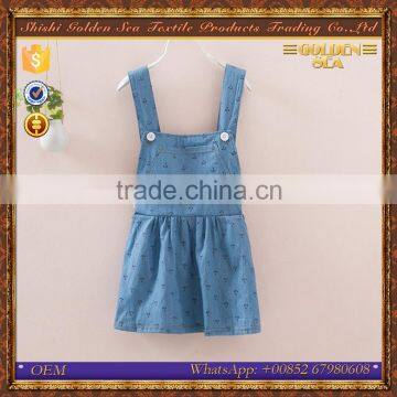 beautiful teenage denim wholesale baby girl frock patterns