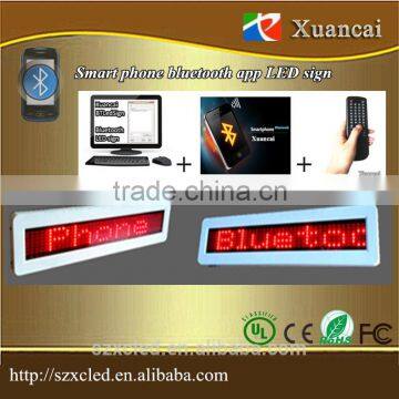 Newly smart phone Bluetooth app edit/calling operation led bluetooth message display sign